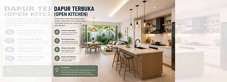 Apa Itu Dapur Terbuka (Open Kitchen)