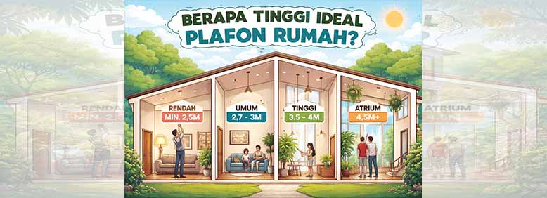 Berapa Tinggi Ideal Plafon Rumah