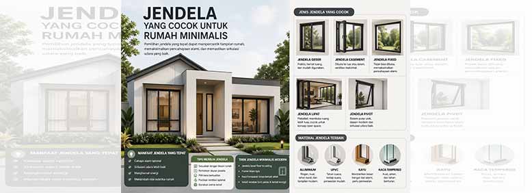 Jendela yang Cocok untuk Rumah Minimalis