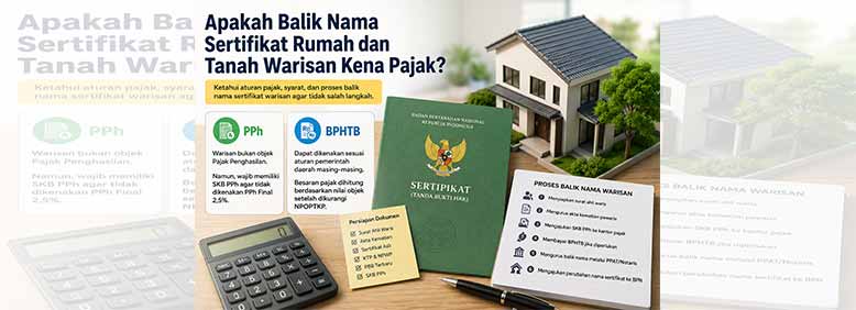 Apakah Balik Nama Sertifikat Rumah dan Tanah Warisan Kena Pajak