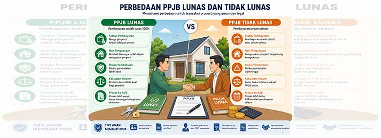 Perbedaan PPJB Lunas dan Tidak Lunas