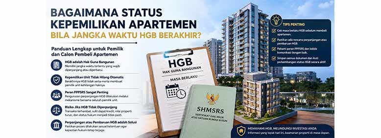 Bagaimana Status Kepemilikan Apartemen Bila Jangka Waktu HGB Berakhir