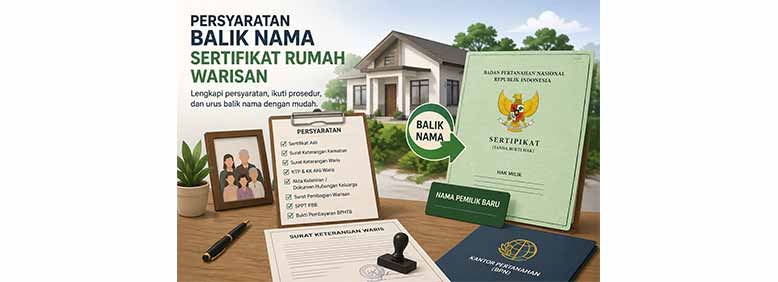 Persyaratan Balik Nama Sertifikat Rumah Warisan
