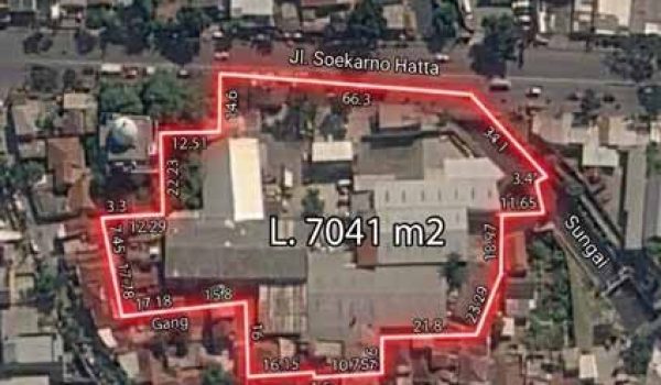 Dijual Tanah dan Bangunan di Jalan Soekarno Hatta Bandung